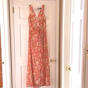 Lauren Ralph Lauren Dress Maxi floral, decorative pin - New with tags. Beautiful